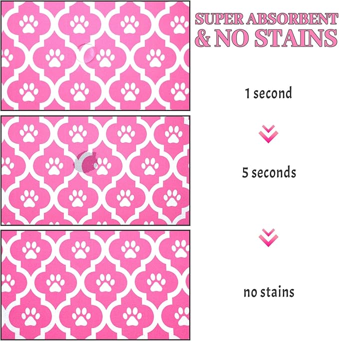 Dog Food Mat 17X30 Inch Pet Feeding Absorbent Mats - Image 3