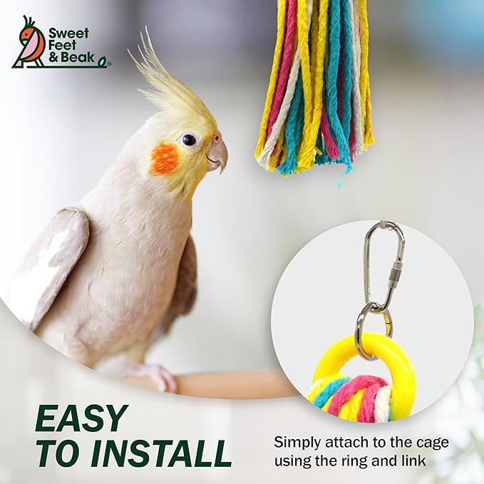 Sweet Feet & Beak Cotton 11" Rope Toy - Image 5