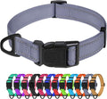 TagME Reflective Nylon Dog Collars, Adjustable Classic Pet Collar by TagME