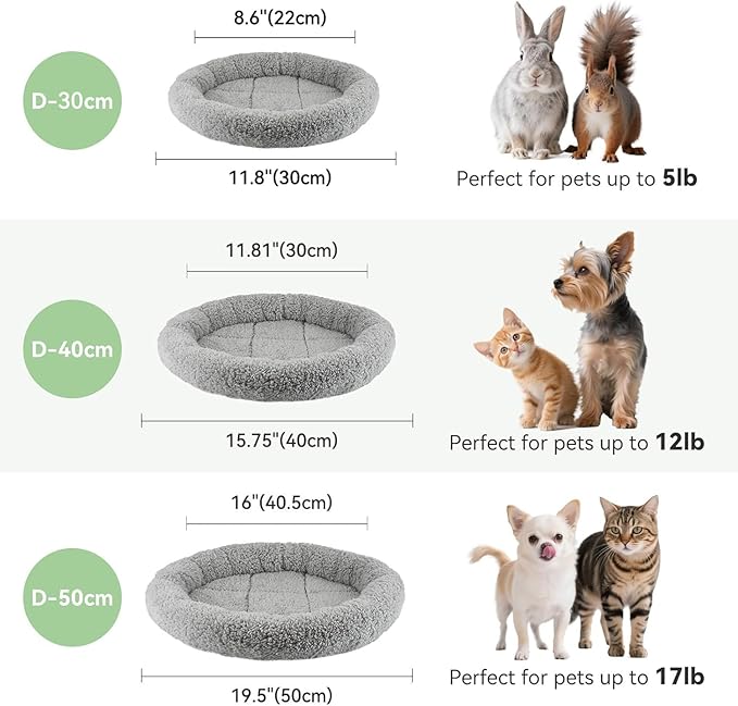 LESYPET Cat Bed for Indoor Cats, Small Pet Bed Curl Sleep Cushion - Image 5