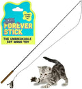 Forever Stick - The Unbreakable Cat Wand Toy, Extra Long Durable Cat String Toy by Repounce
