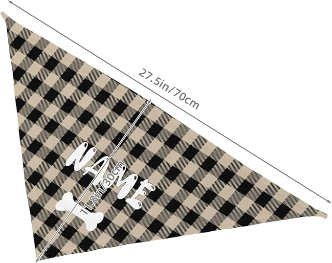 Custom Dog Bandanas with Your Text Logo Name Image Personalized Neckwear - Image 7