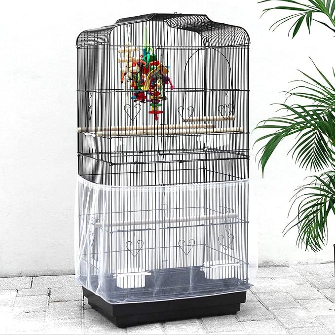 Universal Bird Cage Seed Catcher, Seed Catcher Guard Net Cover, Parrot Nylon - Image 5
