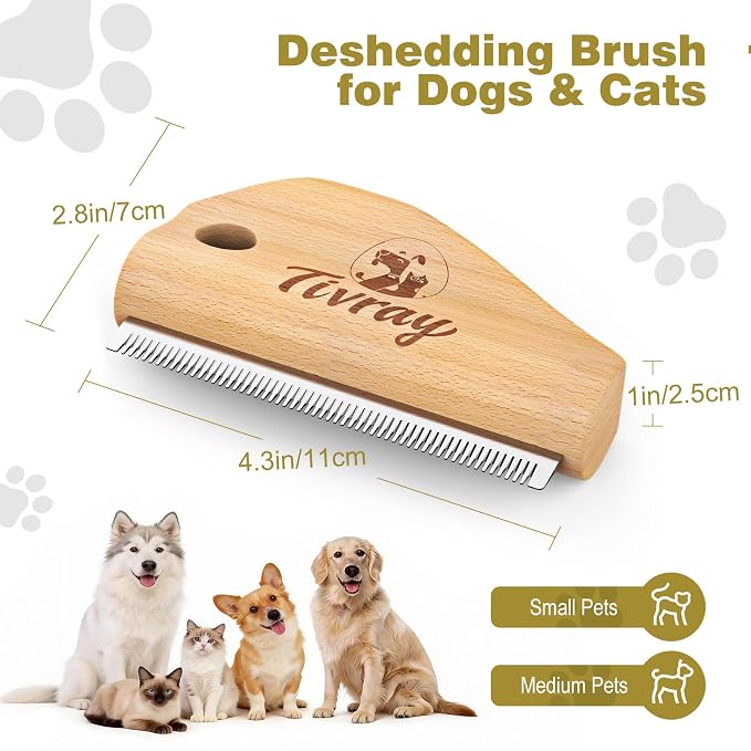 Dog Brush for Shedding, Deshedding Brush for Dogs, Pet Hair Removal Tool - Image 2