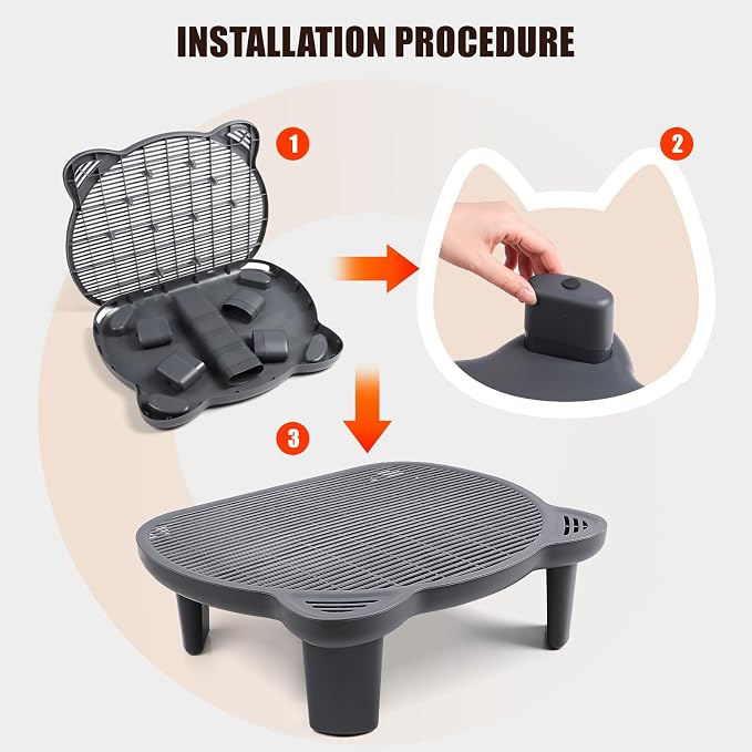 Adjustable Cat Ramp Litter Box Step Double Layer - Image 4