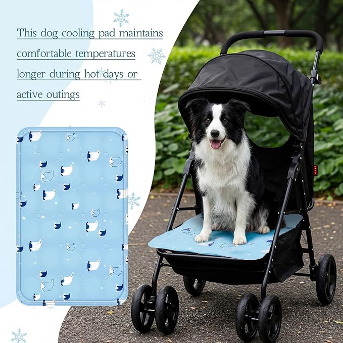 Nuanchu Dog Stroller Cooling Mat Waterproof Outdoor Pet Cooling Mat Washable - Image 7