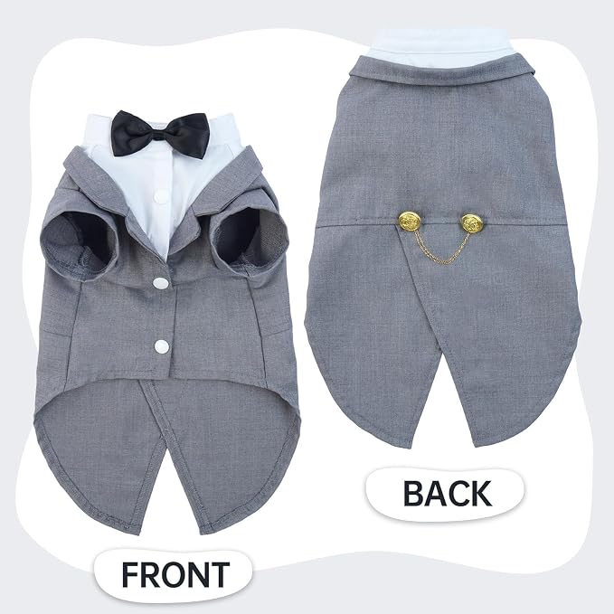 QBLEEV Cat Tuxedo Suit, Cat Halloween Costumes - Image 5