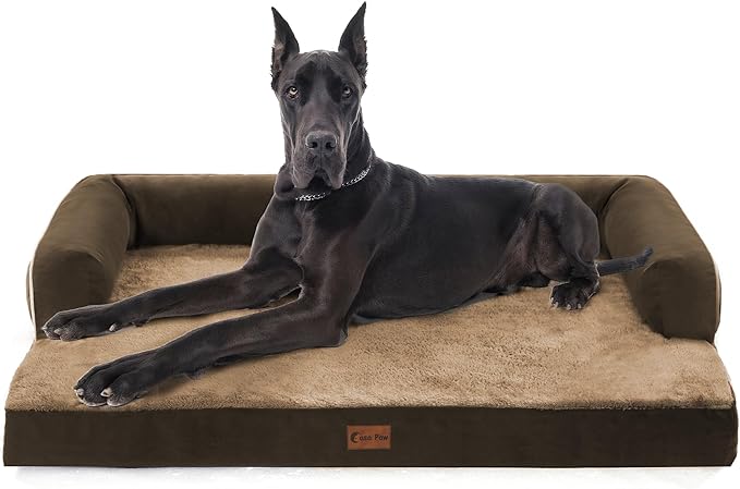 Orthopedic XXL Dog Beds, Waterproof Egg Crate Foam Big Pet Bed by CasaPaw