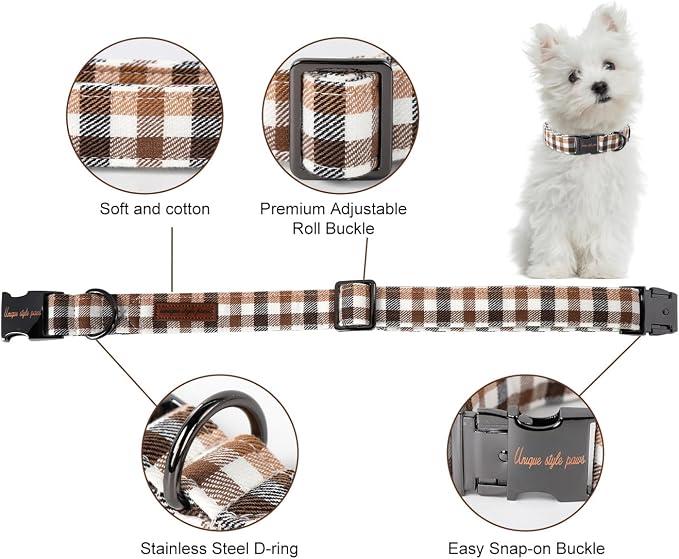 Unique style paws Dog Collar Metal Buckle Collar Gift - Image 2