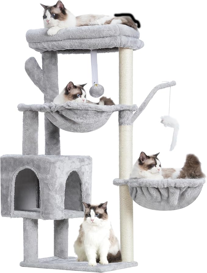 Heybly Cat Tree, 39.4 Inches Tower Condo by HEYBLY
