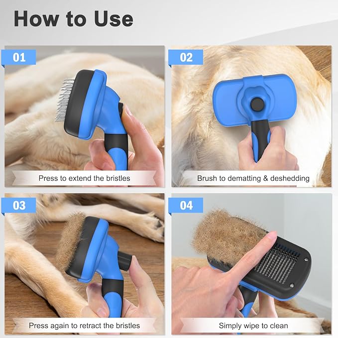 Self-Cleaning Brush for Pet Deshedding - Image 7