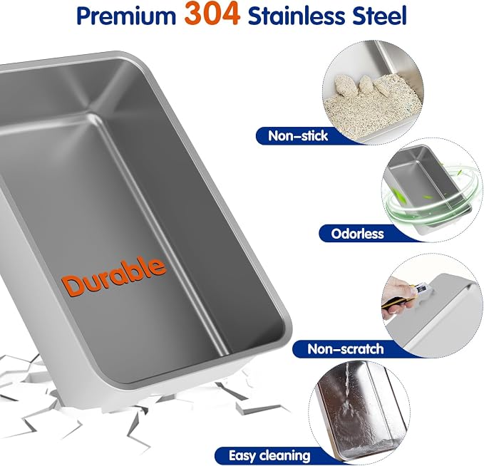 Stainless Steel Litter Box - Image 5