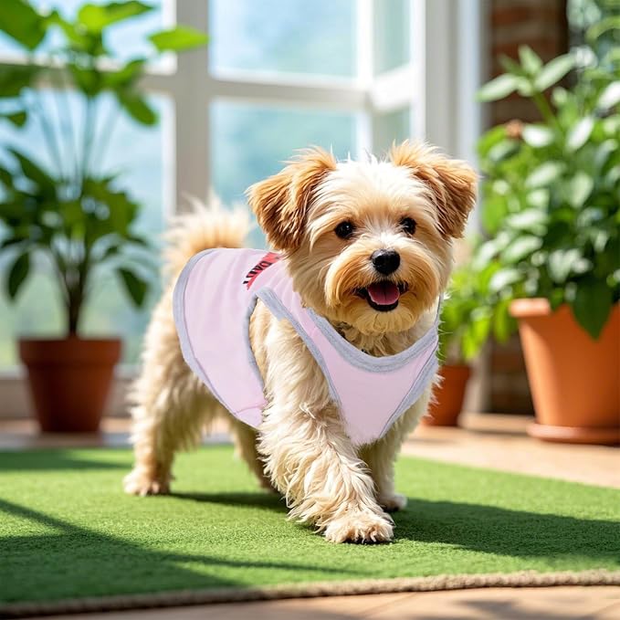 4 Pack Dog Shirts Summer Printed Puppy Clothes Novel Sleeveless Pet T Shirts - Image 5