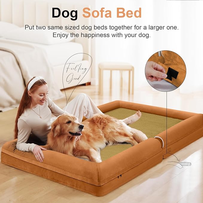 Large Dog Bed Orthopedic Washable: Beds Bolster XXL Bed Big XLarge Dogs Egg - Image 3