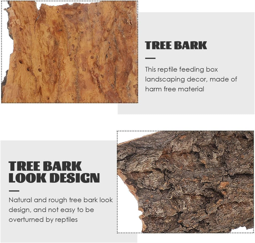 IMIKEYA 4Pcs Natural Cork Bark Reptile Hides - GlobalHabitat Supply