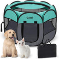 Pet Cat Playpen for Indoor Cats Enclosed, Puppy Dog Play Pen for Outdoor Travel by Goozii