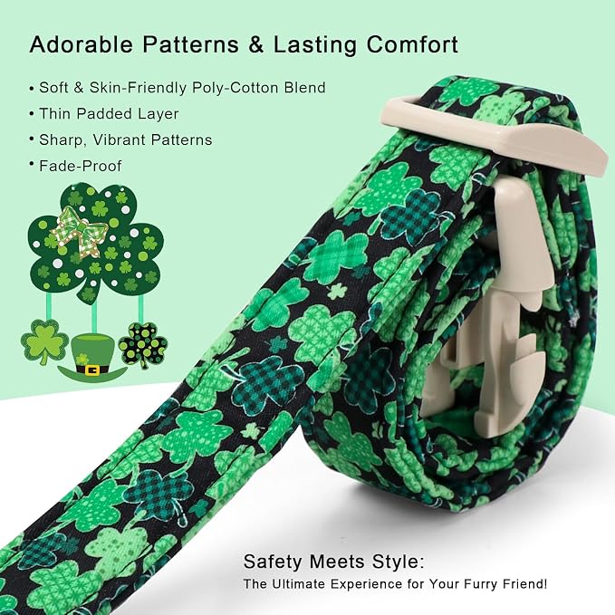 St Patricks Day Dog Collar for Puppy Small Dogs - Image 5