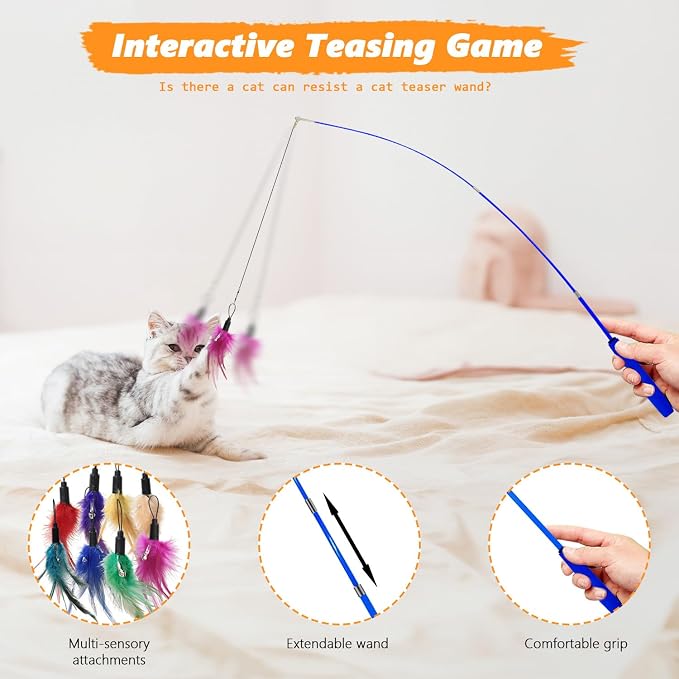 Cat Toys 24 PCS, Interactive Cats Toys - Image 2