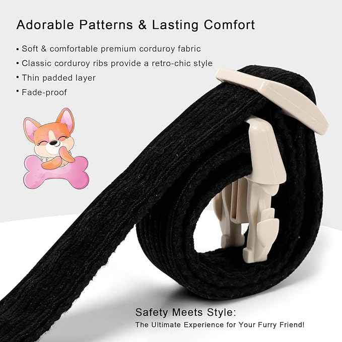 Cute Corduroy Dog Collar