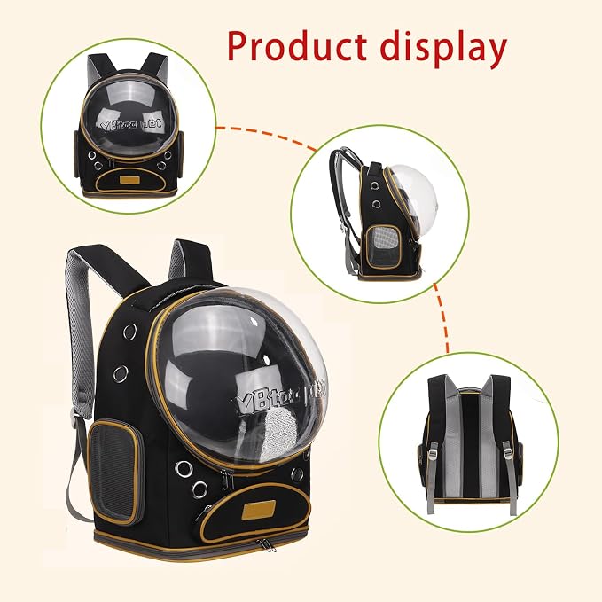 Cat Backpack Carrier, Breathable Pet Carrier Backpack Large Space Bubble - Image 4