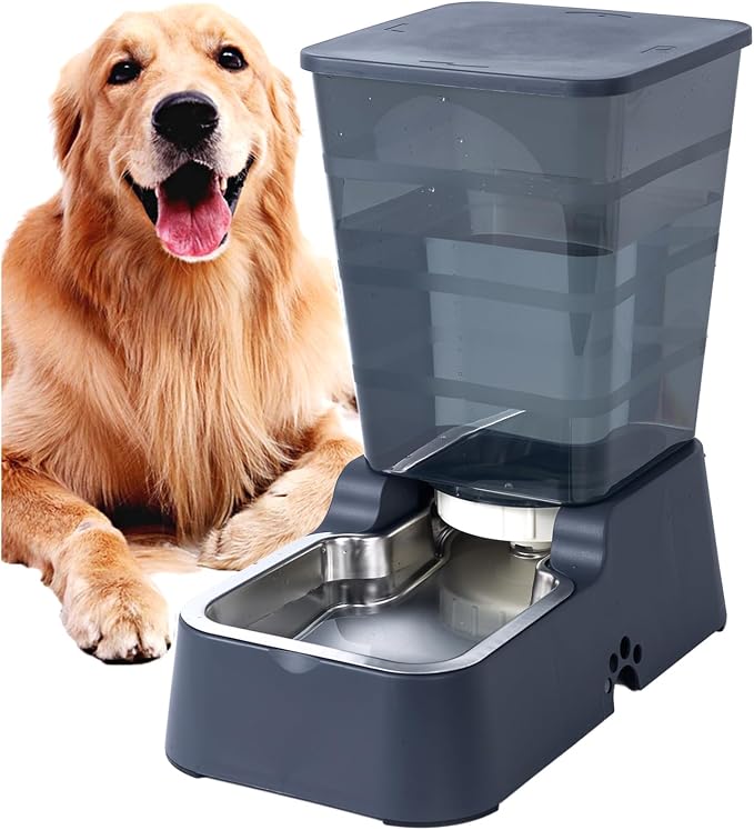 Meikuler Automatic Dog Cat Water Dispenser Large Capacity 5Lfor Cats and Medium by Meikuler