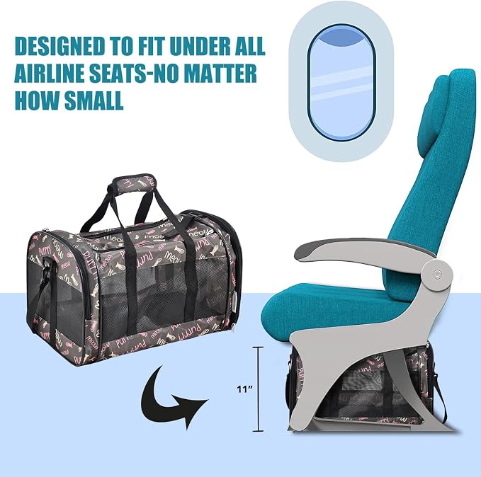 Soft-Sided Kennel Pet Carrier for Small Dogs, Airline Approved Cat Carriers Dog - Image 4