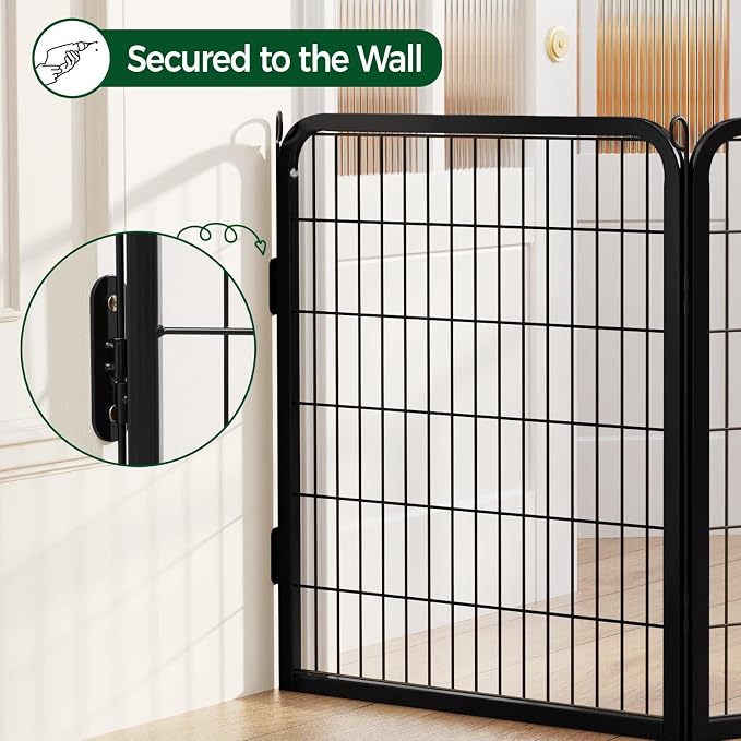 Yaheetech Dog Playpen Outdoor, 32 inch 4 Panels Dog Pen Indoor Heavy Duty Puppy - Image 4