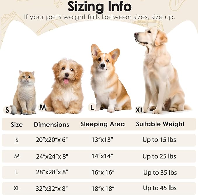 Dog Beds Large Sized Dog and Cats, 32in Pet Beds - Image 2