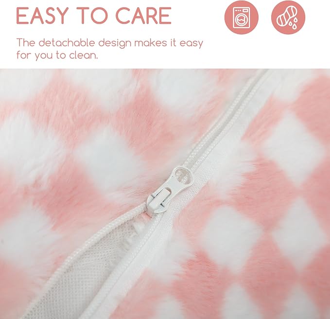 Hollypet Cat Bed Fluffy Plush Mutifuctional Double-Layer Soft Pet Couch - Image 7