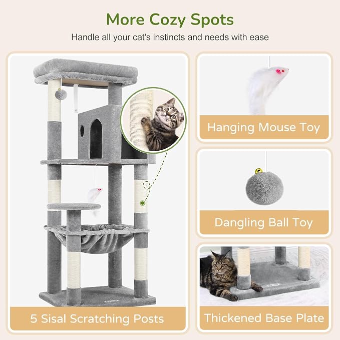 Globlazer Cat Tree Tower with Scratching Post - Image 5