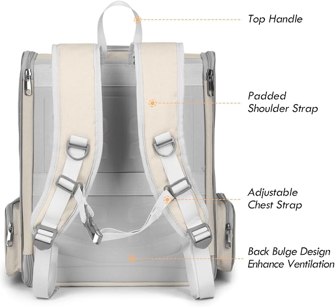 Cat Backpack Carrier, Large Pet Carrier Backpack - Image 3