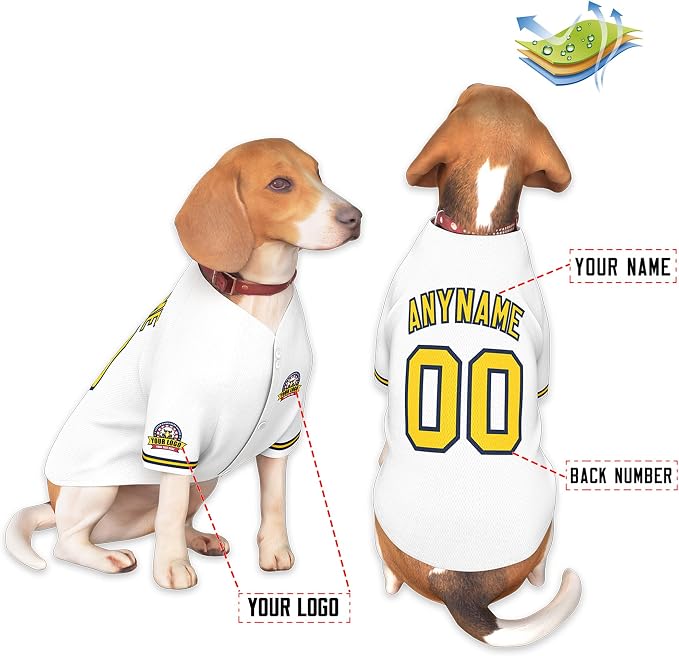 Custom Dog Baseball Jersey - Image 3