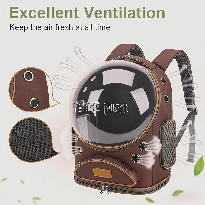 Cat Backpack Carrier, Breathable Cat Carrier Large Space Bubble Pet Backpack - Image 3