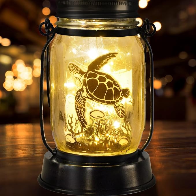 kyoryuger Sea Turtle Gifts for Women/Men Turtle Lovers Solar Lantern Mom by kyoryuger