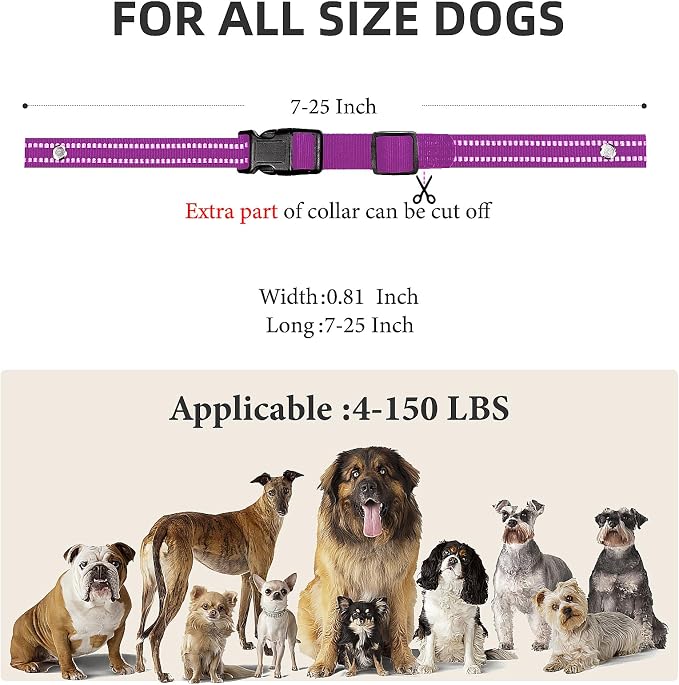 Collar Replacement Strap, Reflective Replacement Nylon Collar Strap Dog GPS - Image 7