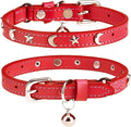 Leather Cat Collars for Boy Girl Cats by DILLYBUD