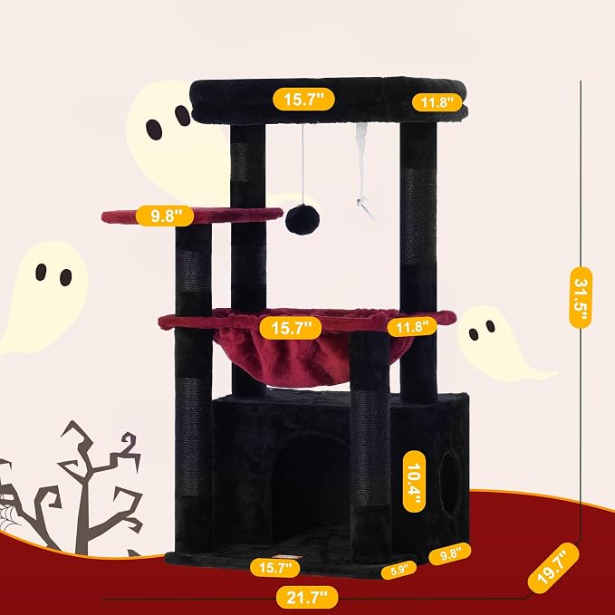 Heybly Cat Tree, Kitten Tower - Image 6
