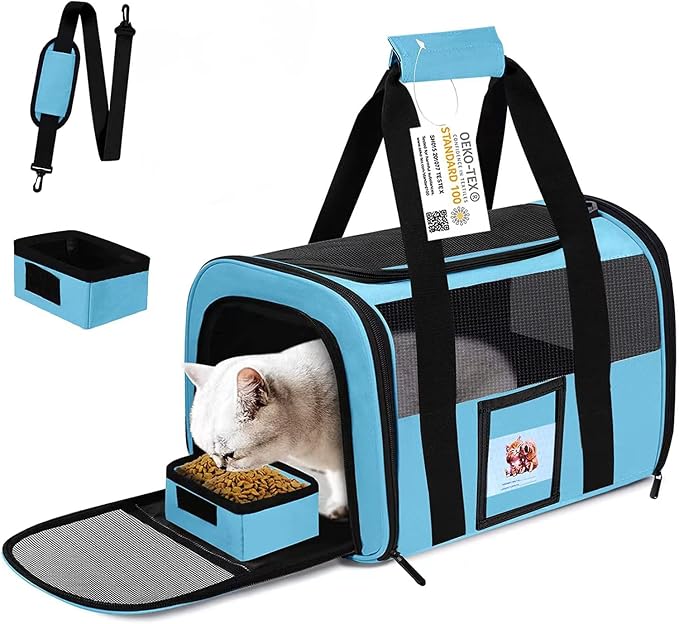 Extra Large Pet Carrier 20 lbs+, Soft Sided Cat Carriers by SECLATO