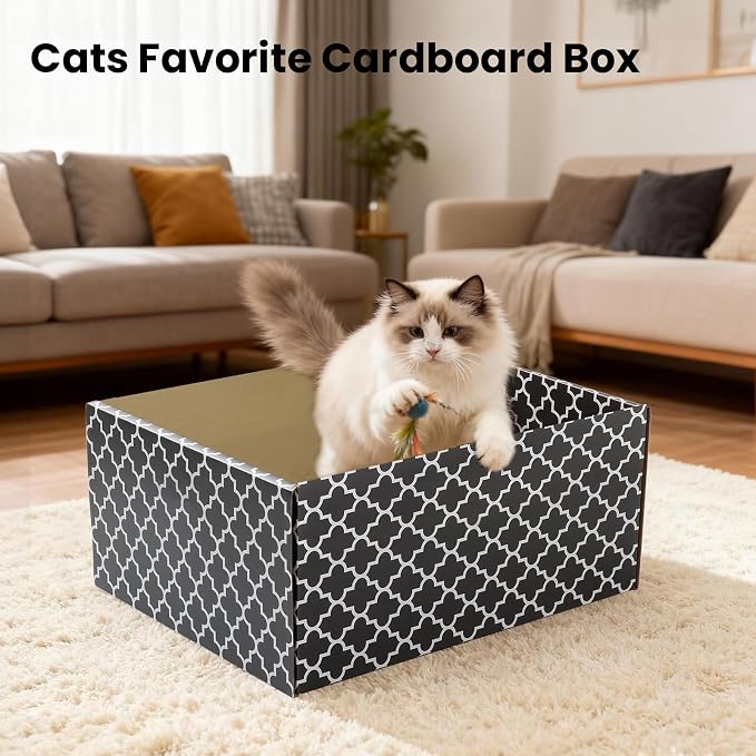 Cardboard Cat Scratcher Box - Image 5