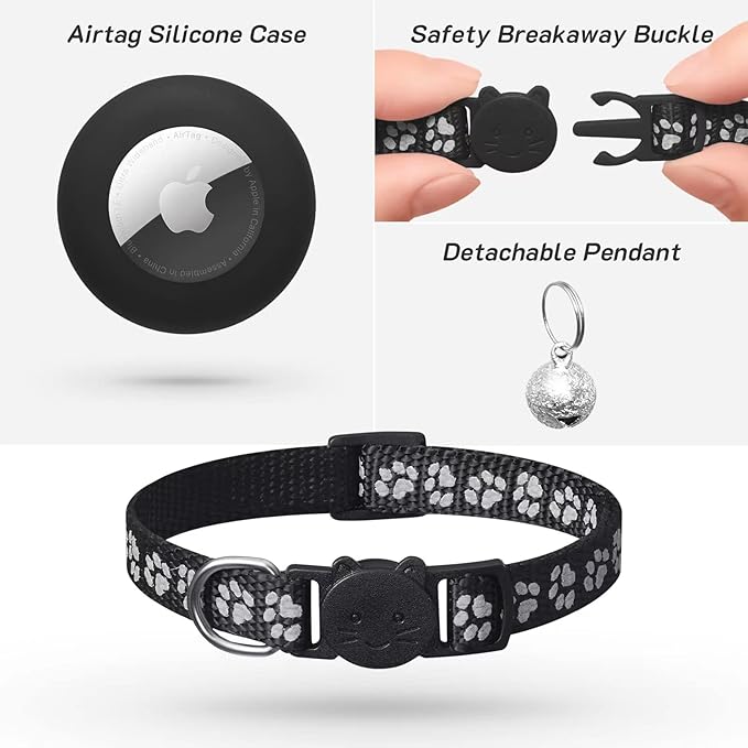 2 Pack Airtag Cat Collar Breakaway - Image 6