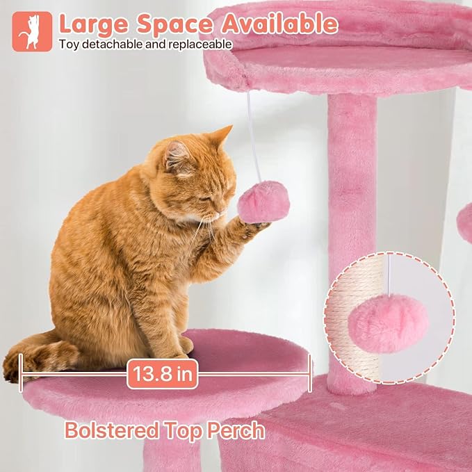 54in Cat Tree Cat Climbing Tower - Image 3