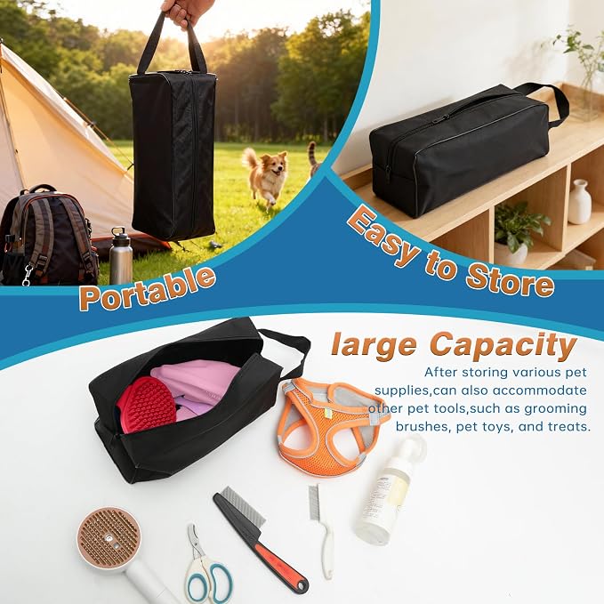 7-Piece Pet Grooming Kit with Storage Bag | Portable Bathing Set - Image 2