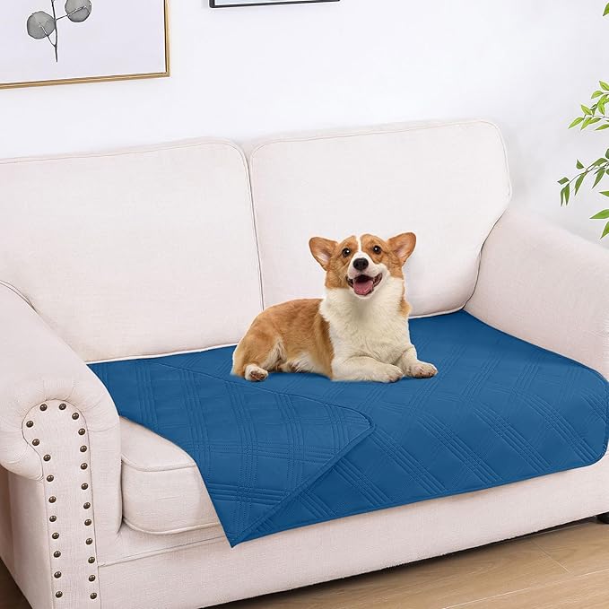 hyha Waterproof Dog Blanket, Reversible Pet Bed Blanket, Soft Sofa Couch Cover by hyha