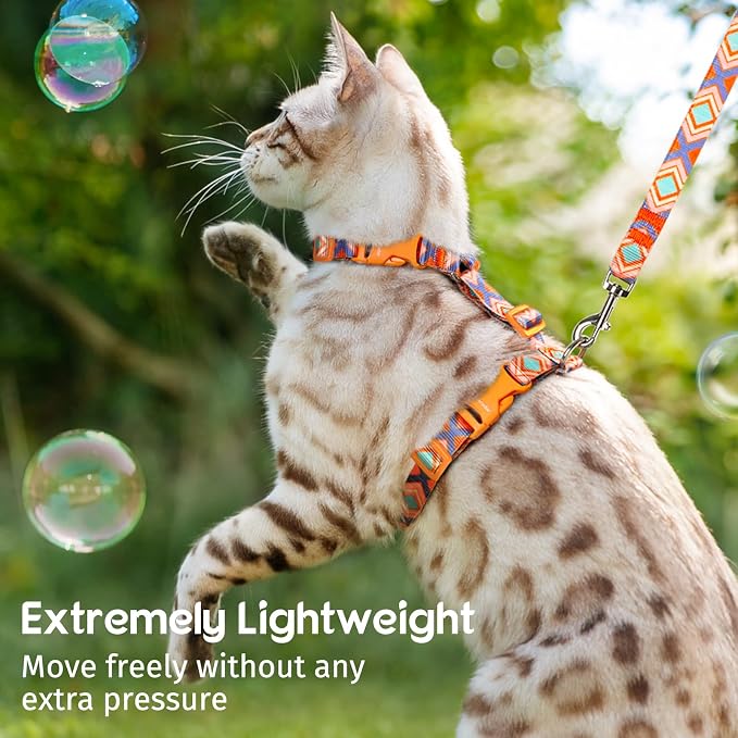 Dooradar Cat Harness and Leash, Escape Proof Adjustable Kitten Vest, - Image 3