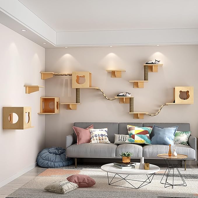 Cat Wall Shelves and Furniture Set - Image 2