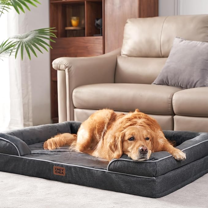 EHEYCIGA Orthopedic Dog Beds for Large Dogs, Waterproof Memory Foam Large Pet - Image 9