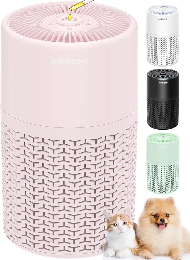 AIRROMI Pets Air Purifier for Home Allergies, by AIRROMI