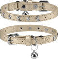 Leather Cat Collars for Boy Girl Cats by DILLYBUD