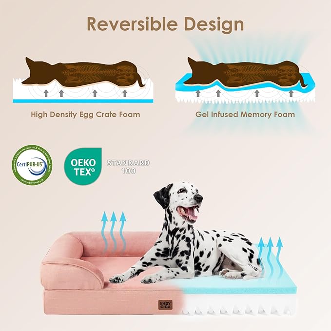 EHEYCIGA Orthopedic XL Dog Beds, Waterproof Memory Foam Dog Bed - Image 4