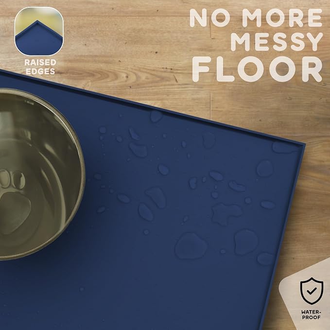 Dog Food Mat - Raised Edges Dogs Mat - Image 5